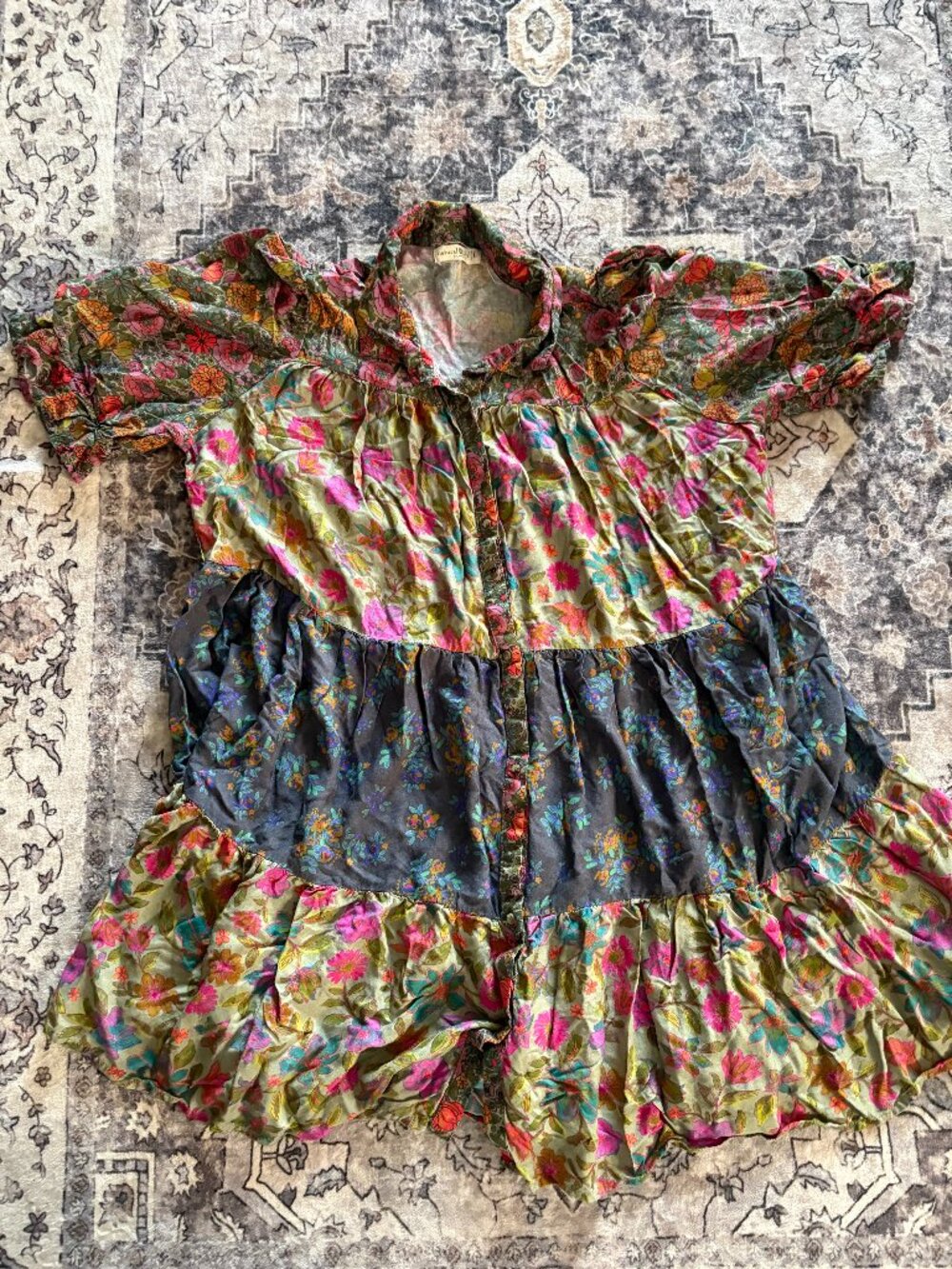 Natural Life  Chasing Blossoms Floral Dress, Large